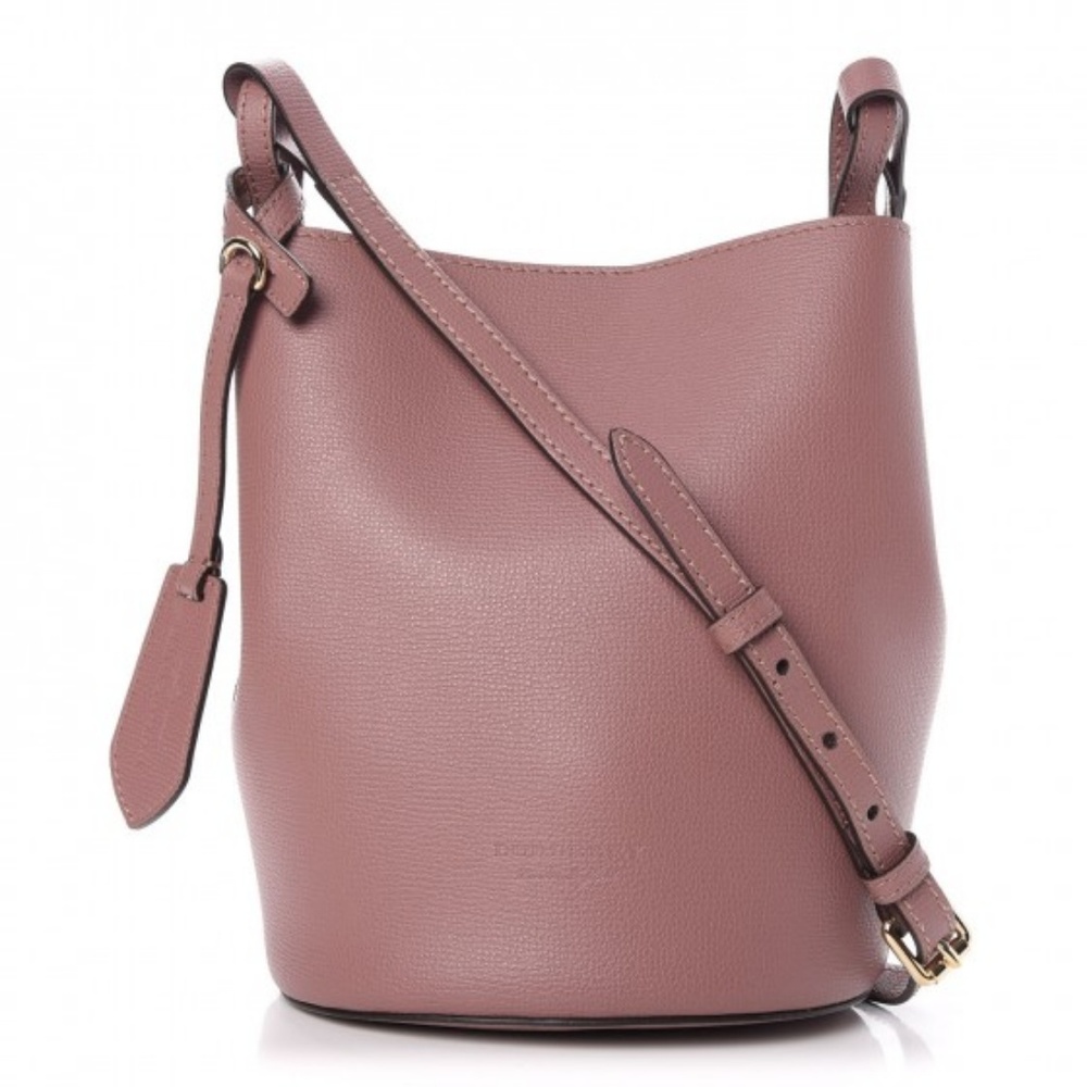 BURBERRY Calfskin Small Lorne Bucket Crossbody
